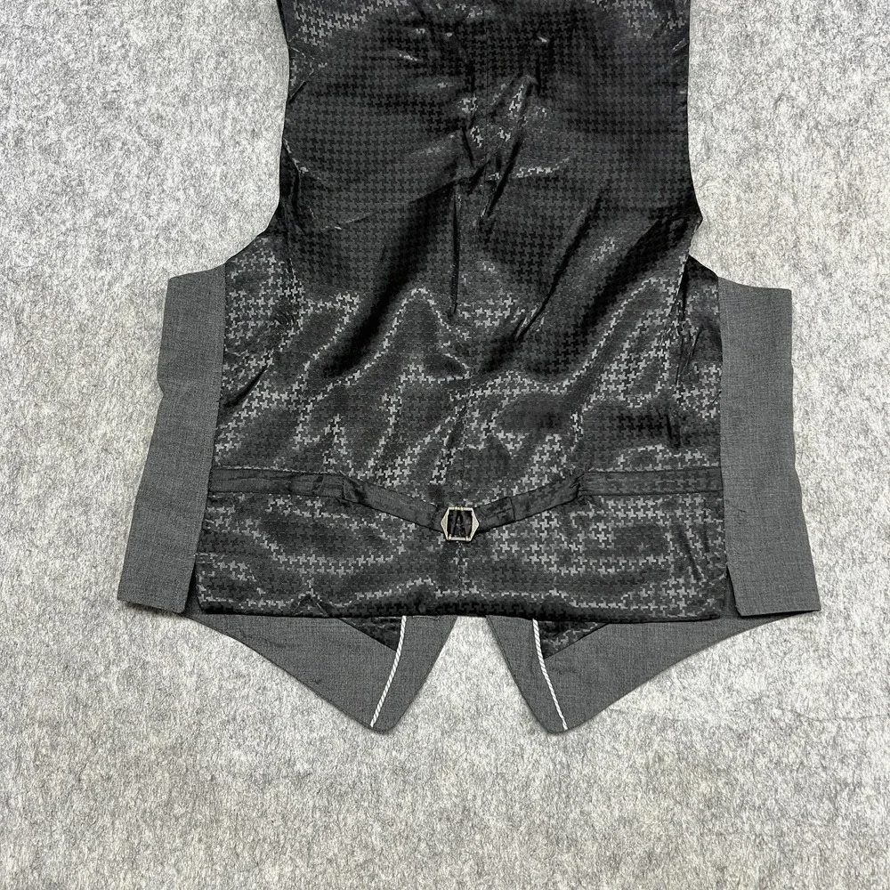 John Varvatos USA Suit Vest Mens Small Gray Wool Blend Formal Dress Wedding‎